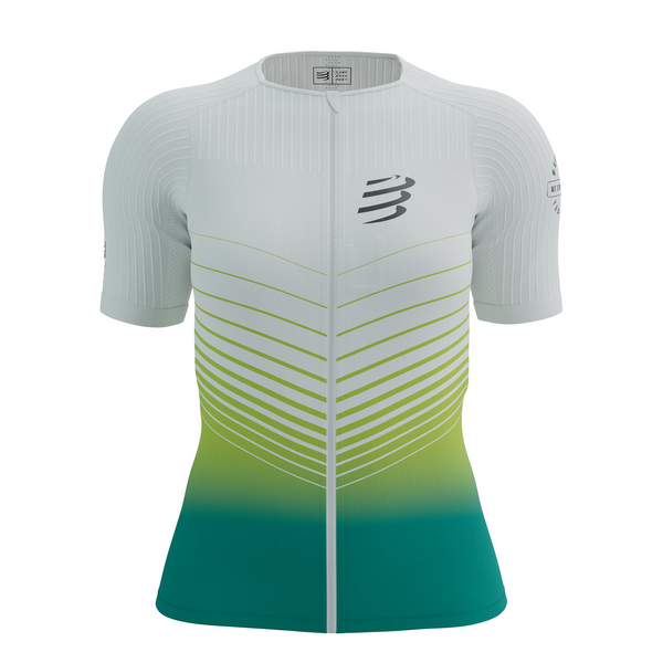 COMPRESSPORT Triathlonowa koszulka kompresyjna damska TRI POSTURAL SS TOP columbia
