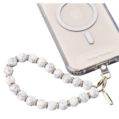 Zdjęcia - Pozostałe do telefonów komórkowych Case-Mate Beaded Phone Wristlet - Uniwersalna smyczka do telefonu (White M 