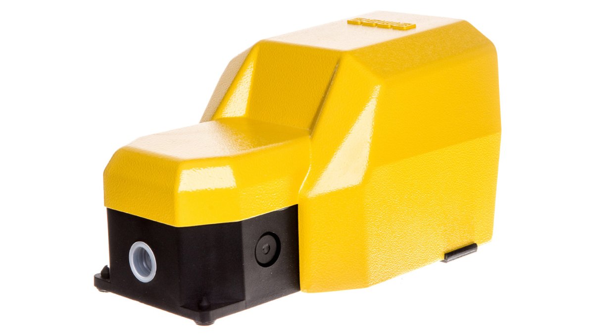 emas elektroteknik Wyłącznik nożny pojedynczy z osłoną żółty metal 2Z 2R   1Z 1R 2 kroki T0-PDKS11VX20 T0-PDKS11VX20
