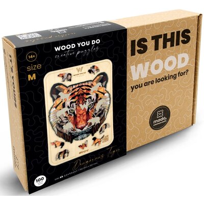 Puzzle Tygrys | Dangerous Tiger | 100 Elementów | A5