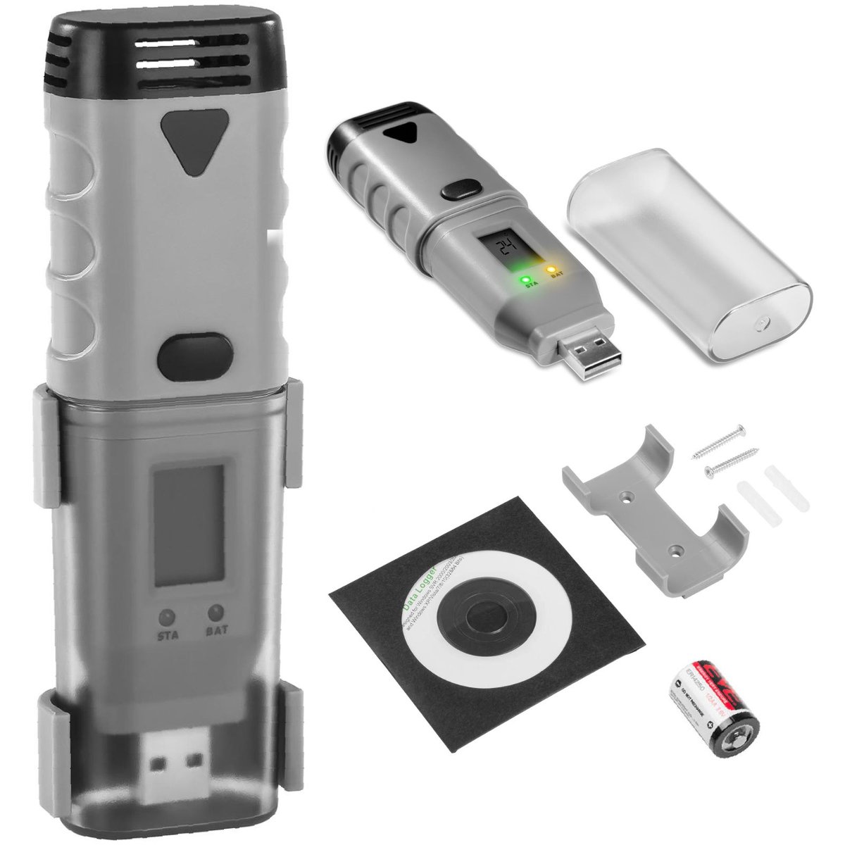 Steinberg Systems Rejestrator temperatury i wilgotności - USB - LCD SBS-DL-123D