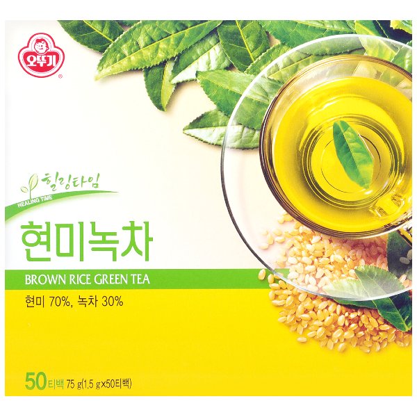 OTTOGI Hyunmi Nokcha - zielona herbata z brązowym ryżem, 50 saszetek - Ottogi 2333-uniw