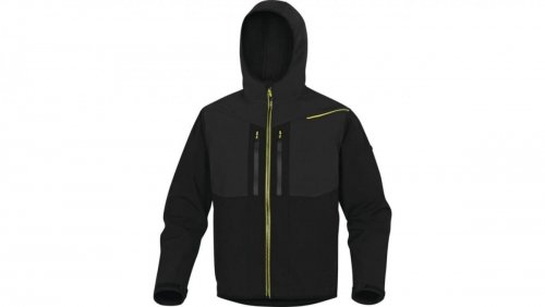 Delta Plus Kurtka Softshell z poliestru i elastanu kolor czarno-żółty rozmiar L HORT2NJGT HORT2NJGT