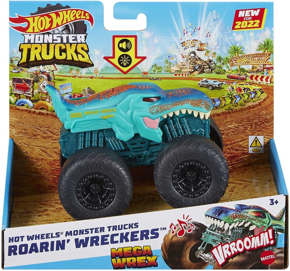 Hot Wheels Monster Trucks Mega Wrex Pojazd 1:43 Światła i dźwięki