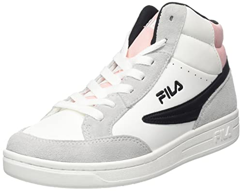 Fila Crew Mid Teens, Buty dziecięce Unisex, Szary Violet Pale Rozeta, 36