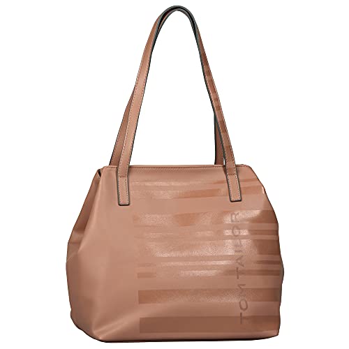 TOM TAILOR Bags MIRI STRIPE PRINT damska torba na zakupy L, 42 x 20 x 28, Stara Ró?a, 42x20x28