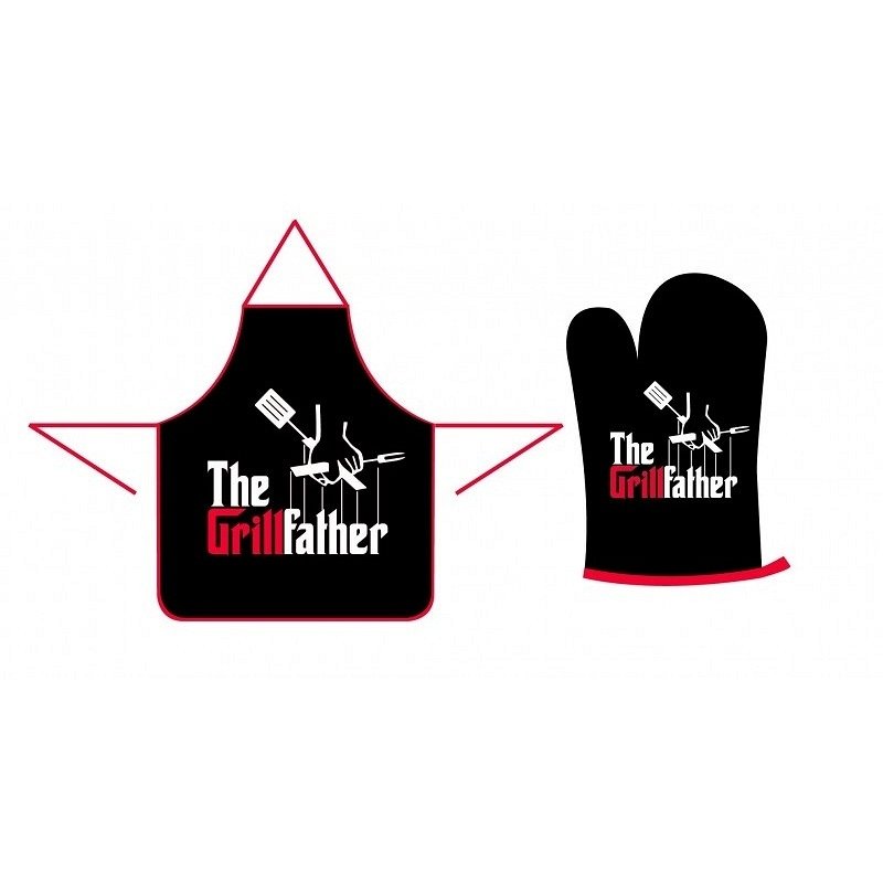 Kukartka Zestaw fartuch z rękawicą, Grillfather, Kukartka