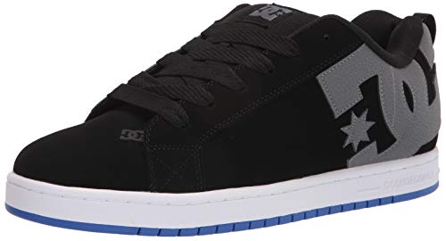DC Court Graffik Casual Low Top męskie buty typu sneaker, Czarny/szary/niebieski, 11