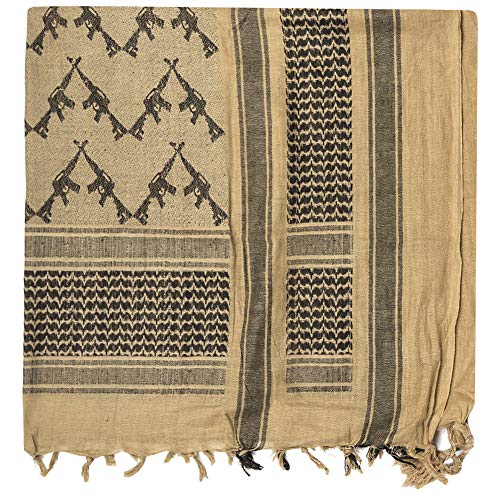 Mil-Tec Męski szalik tørklæde-12609205, modny szal, Coyote/czarny, rozmiar uniwersalny EU