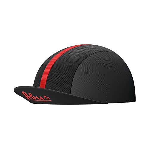 ABUS Race Cap – stylowa czapka z daszkiem z paskiem dresowym – ochrona przed słońcem, owadami i potem – pasuje pod kask rowerowy – dla kobiet i mężczyzn – czarna, rozmiar S