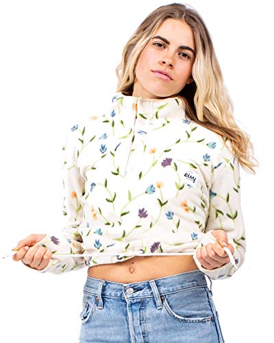 Eivy Damski sweter Meg Fleece Cropped z zapięciem na guziki polar