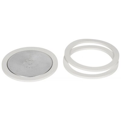 Bialetti - Uszczelka (3 szt.) + sitko do kawiarek aluminiowych Bialetti 12tz