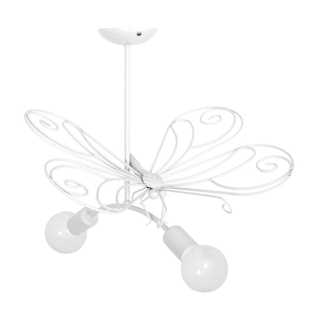 Milagro Żyrandol MOTYL 2 WHITE 2xE27 MLP5332
