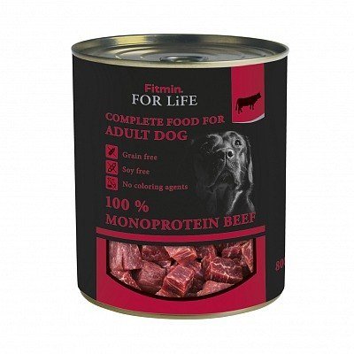 Fitmin FFL dog karma mokra dla psa z wołowiną 800g 61070