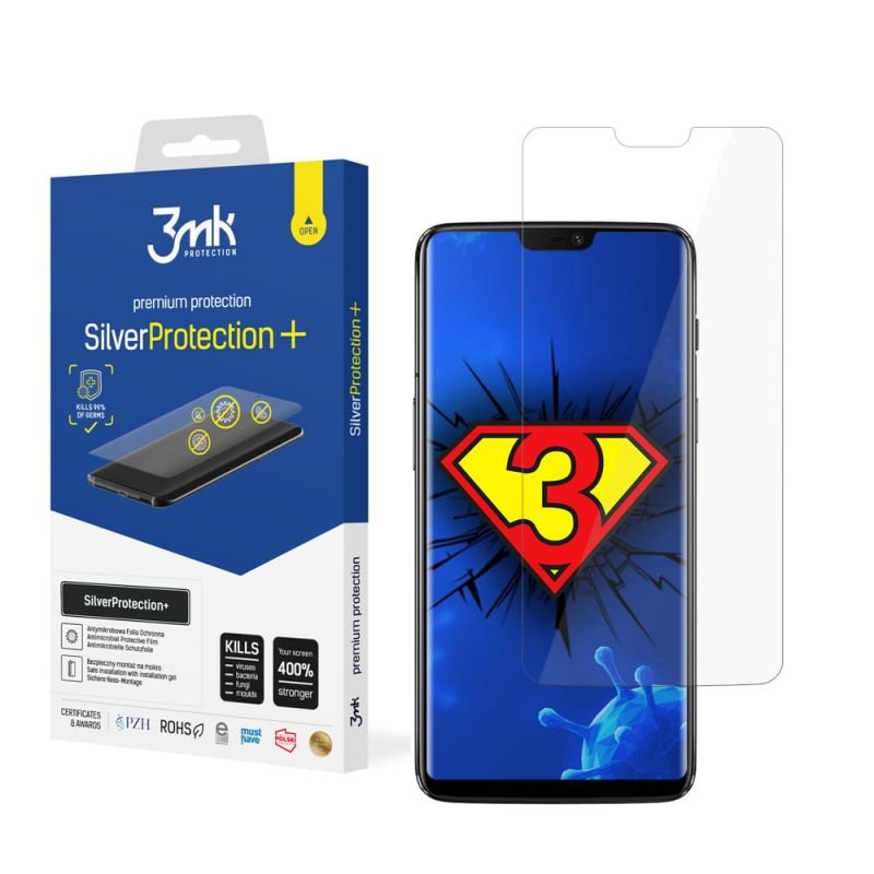 Antymikrobowa folia ochronna do OnePlus 6 - 3mk SilverProtection+