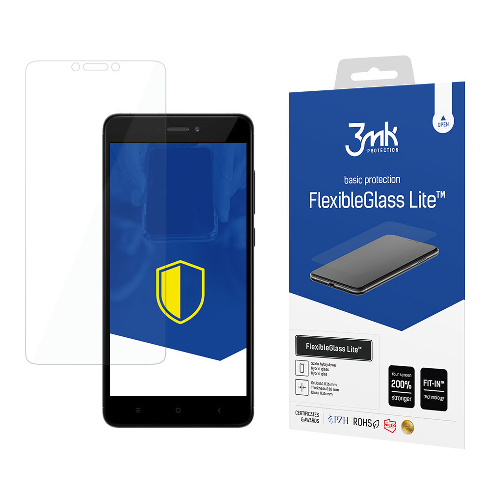 3MK Szkło+Folia Markowa Hybryda 6h od Redmi Note 4