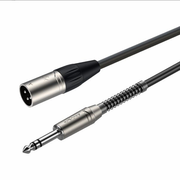 Kabel Jack 6.3mm Stereo - XLR męski 3m