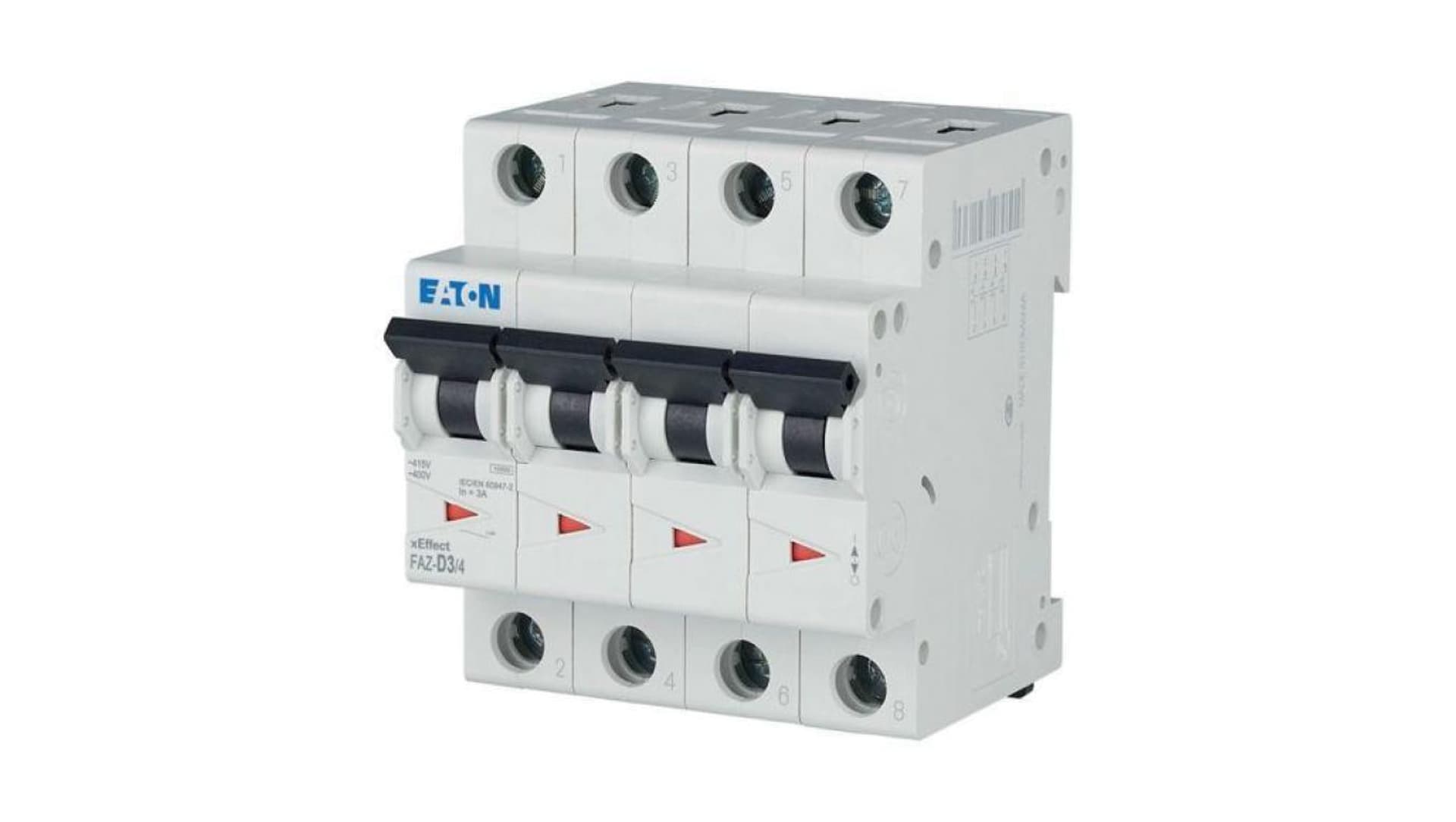 Wyłącznik nadprądowy 4P D 3A 15kA AC FAZ-D3/4 279074