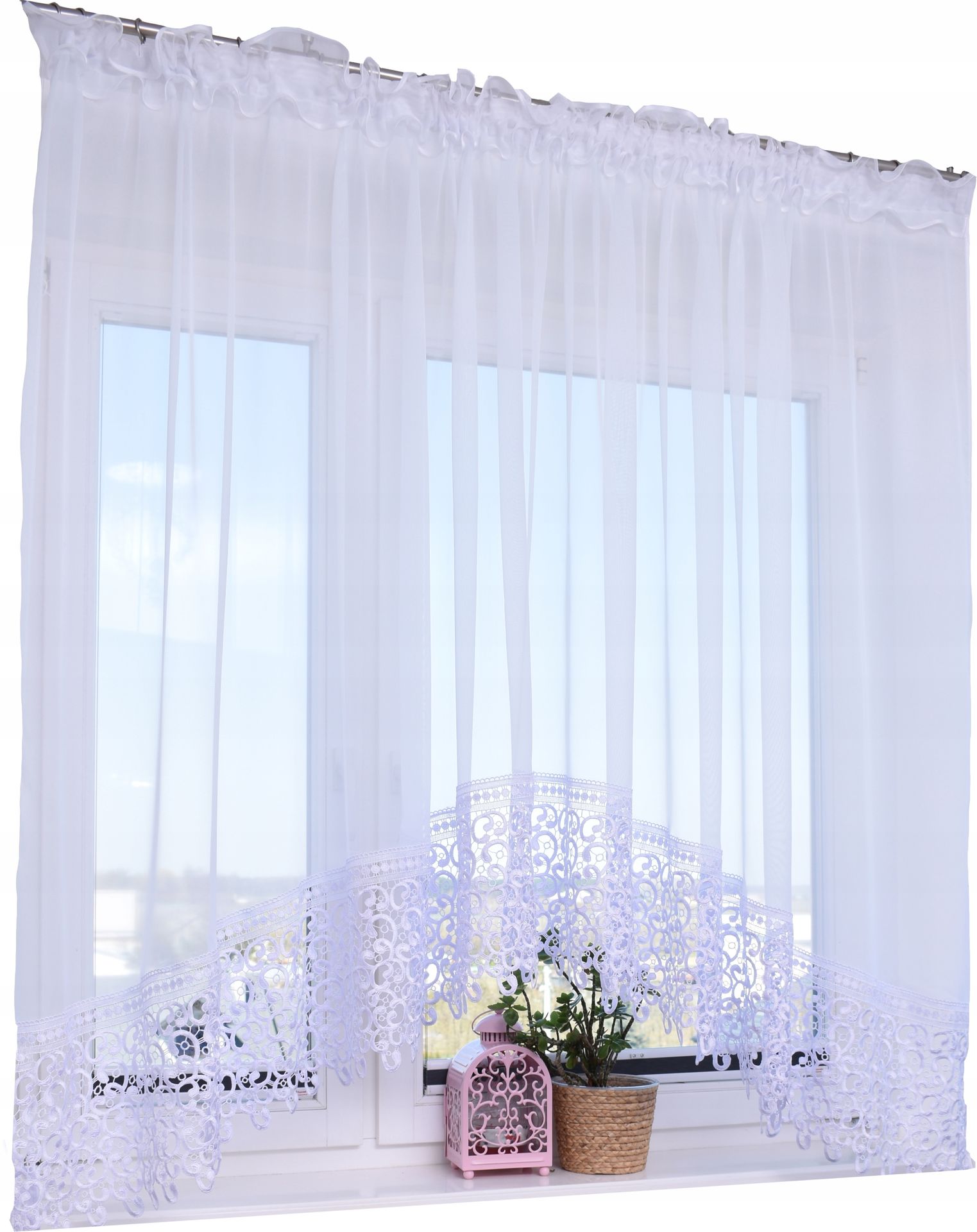 Firana Gotowa Łuk gipiura Woal 400x160