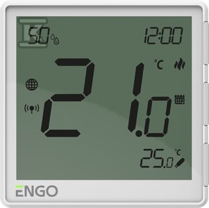 Internetowy podtynkowy regulator temperatury ZigBee EONE230W, biały