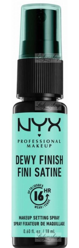 NYX Professional Makeup - DEWY FINISH - MAKEUP SETTING SPRAY - Nabłyszczający spray utrwalający makijaż - 18 ml