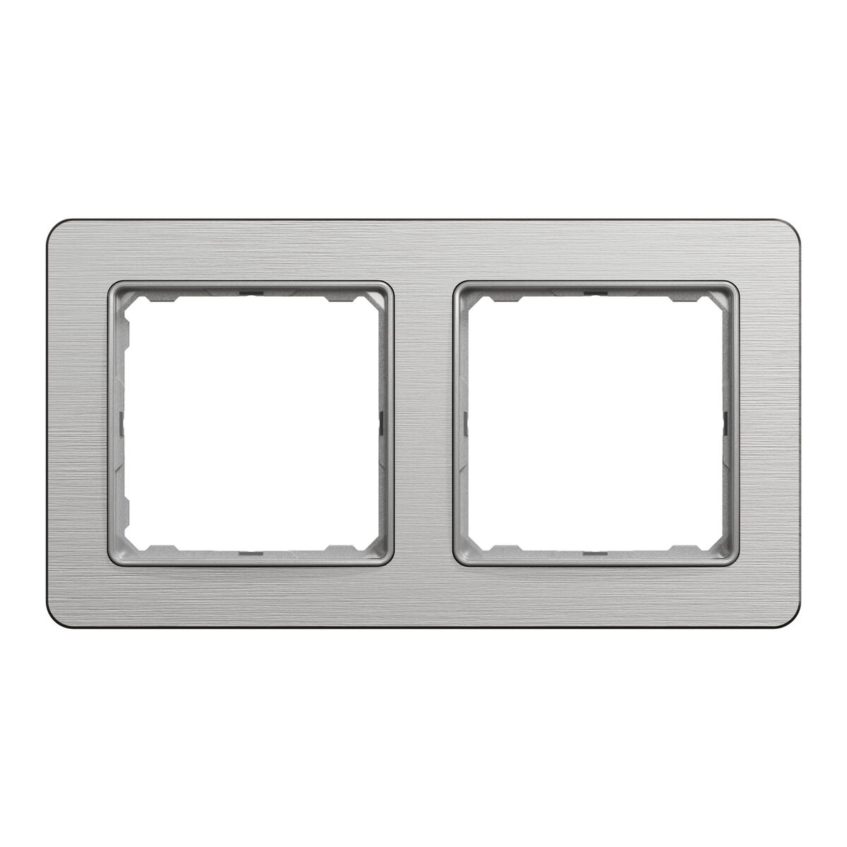 Ramka podwójna Szczotkowane aluminium SEDNA DESIGN SCHNEIDER ELECTRIC
