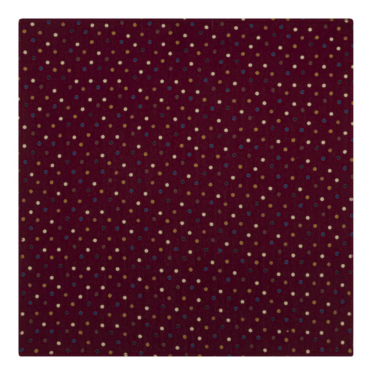 Poszetka bawełniana bordowa w grochy / kropki EM - EM Men's Accessories