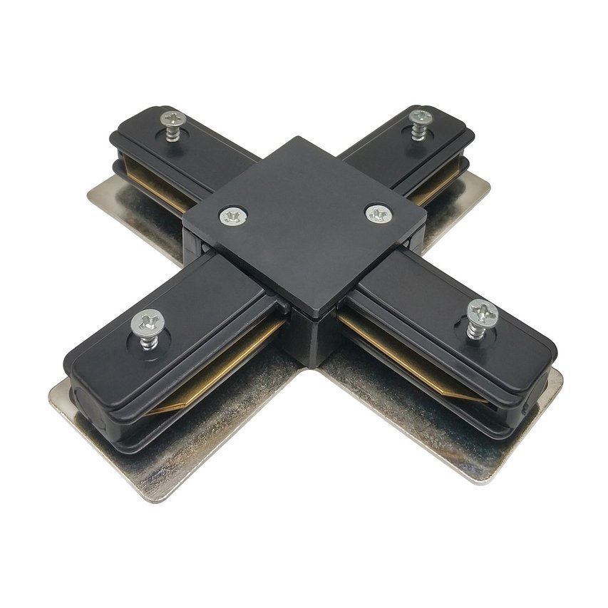 Łącznik X do szyny SEVA X Connector Black, czarny EDO777422 Edo Solutions