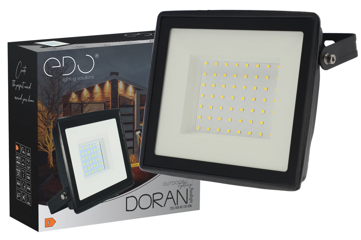 Naświetlacz DORAN LED 50W 4000K neutralna 4300lm IP65 EDO777219 Edo Solutions