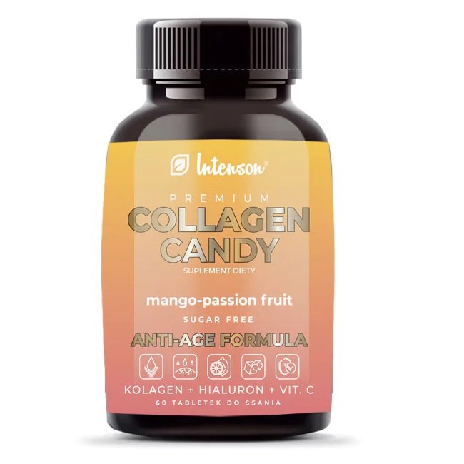 Intenson Collagen Candy Mango 60 tabletek (5905454130486)