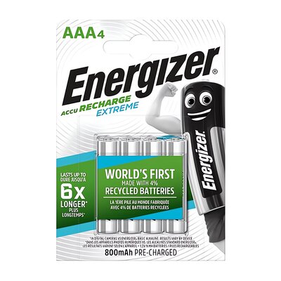 Energizer Akumulator Extreme AAA HR 1,2V 800mAh 4szt
