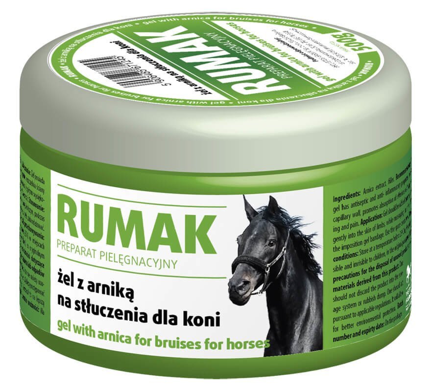 Vetos-Farma Vetos-Farma RUMAK Żel z arniką na stłuczenia dla koni 500g 32973-uniw