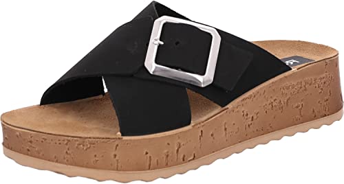 Rohde klapki damskie Cortona 6210, rozmiar:41 EU, kolor:Czarny