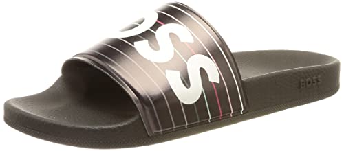BOSS Bay_it_Slid_sp klapki męskie, Charcoal16, 38 EU
