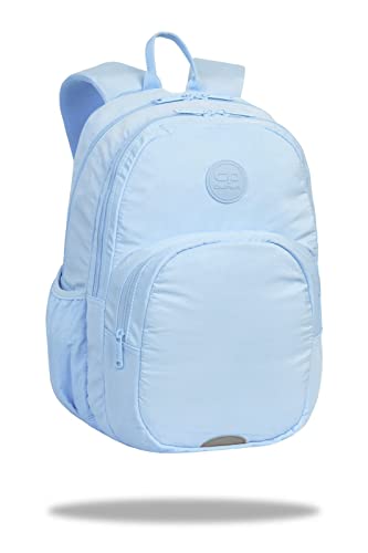 Coolpack F109646, Plecak szkolny RIDER PASTEL/POWDER BLUE, Blue, Ciasto/niebieski proszek, 43 x 31 x 19 cm, Designer