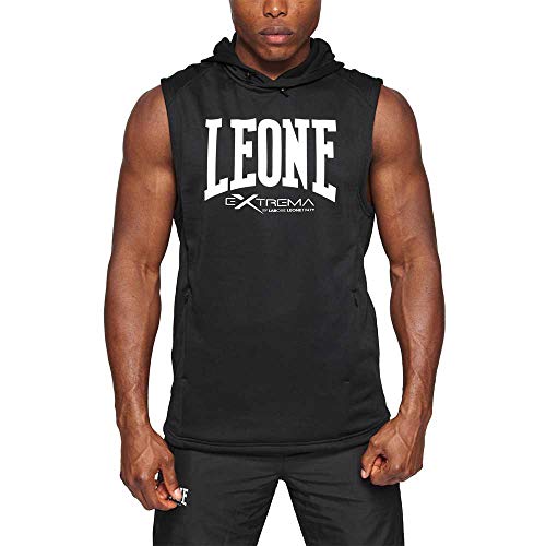 LEONE 1947 Abx110, Bez rękawów z kapturem Logo Unisex Dorosły
