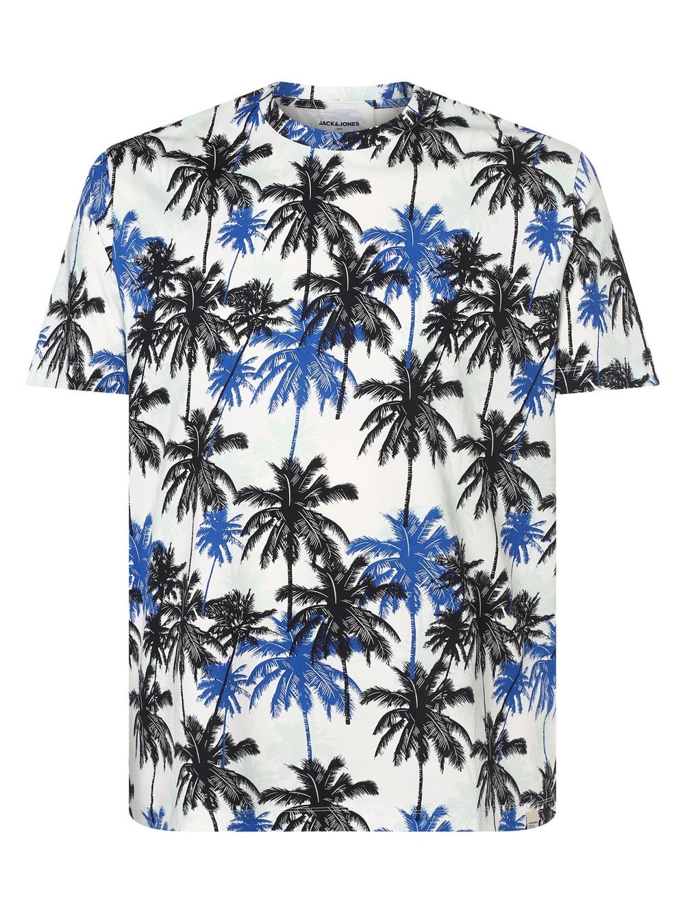 Jack & Jones - T-shirt męski  JORTulum  duże rozmiary, biały|niebieski|czarny