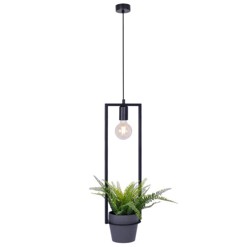 Metalowa lampa wisząca z kwietnikiem - 25X A205 T0-M23