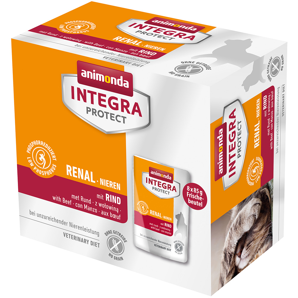 Animonda Integra Protect Adult Nerki 8 x 85 g - z Wołowiną