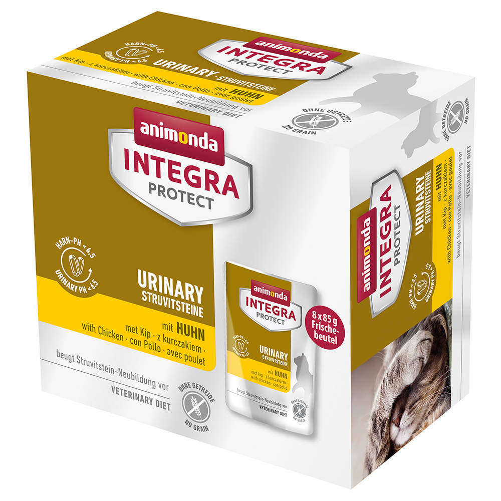 Animonda Integra Protect Adult Urinary kamienie struwitowe 8 x 85 g - z Kurczakiem