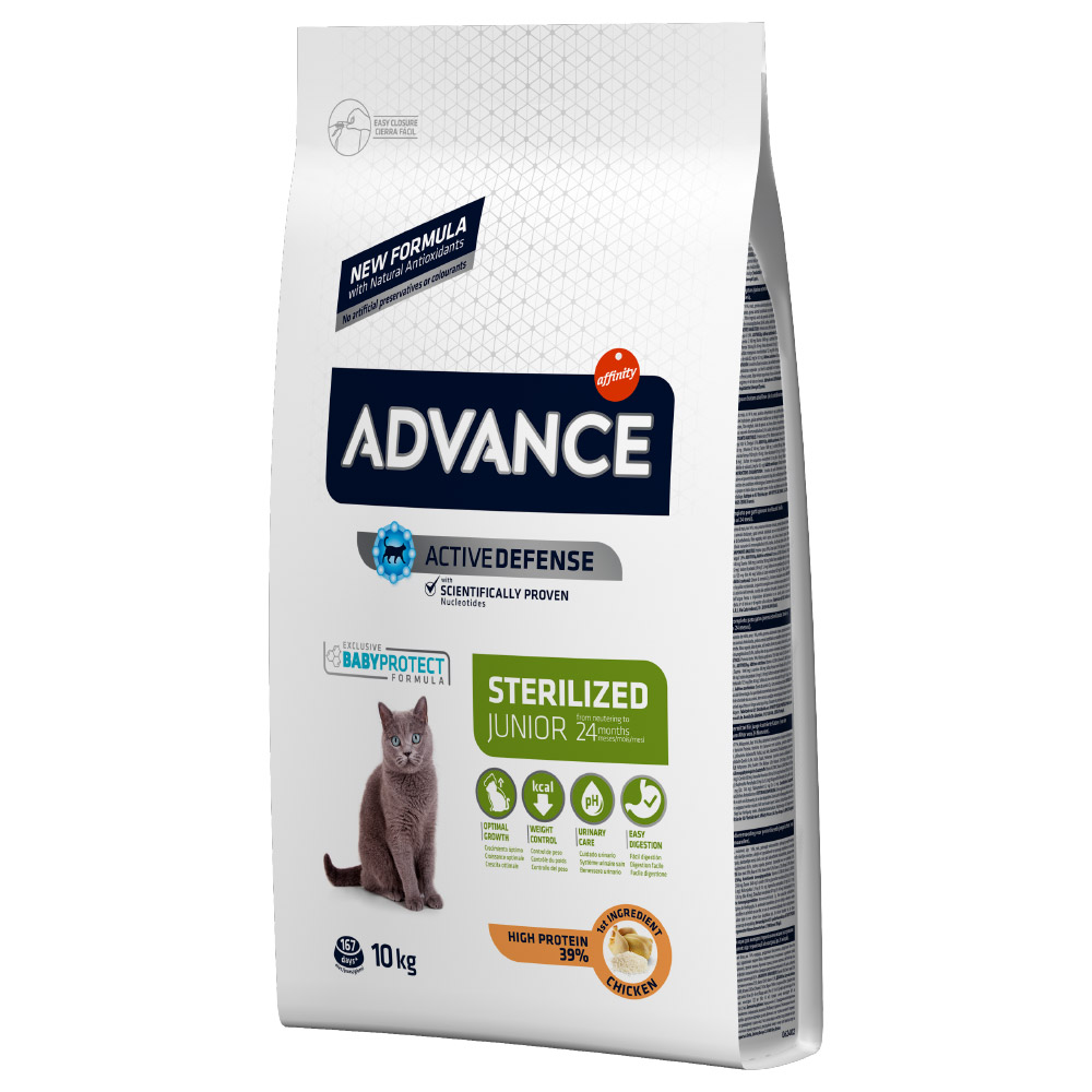 Affinity Advance Sterilized Junior 24 kurczaki dla kotów - 2 x 10 kg