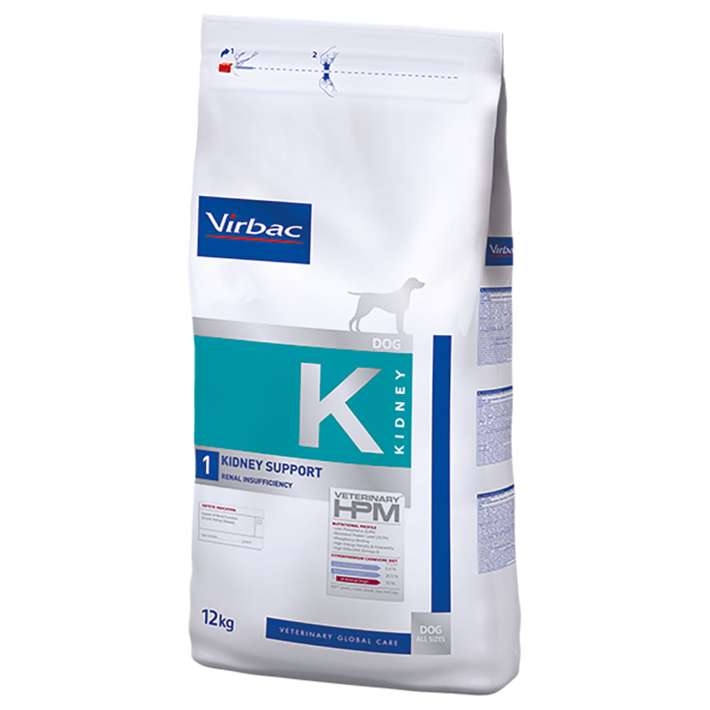 Virbac Veterinary HPM Dog Kidney Support K1 - Opakowanie ekonomiczne: 2 x 12 kg