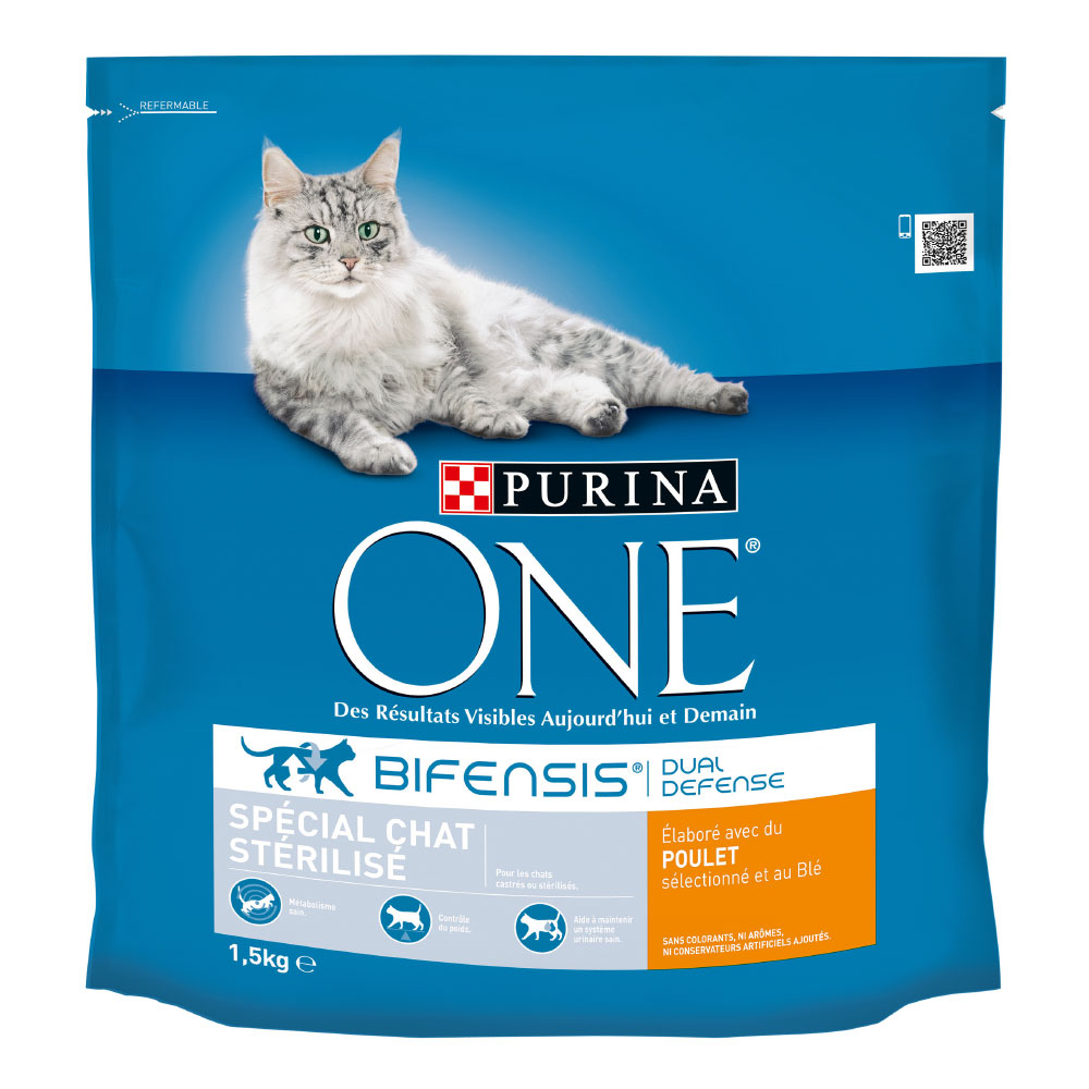 PURINA ONE Sterilized Cat Chicken, Pszenica - 1,5 kg