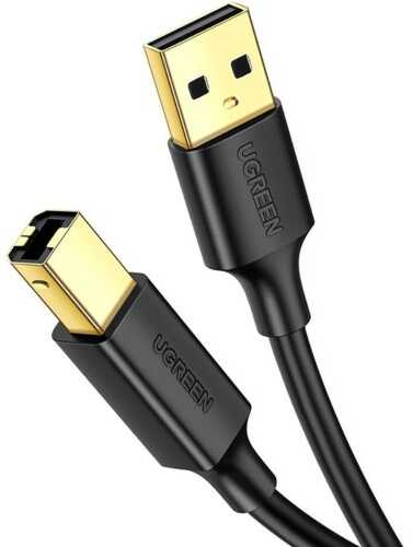 Ugreen Kabel US135 USB-A / USB Typ B do drukarki 1,5 m, czarny