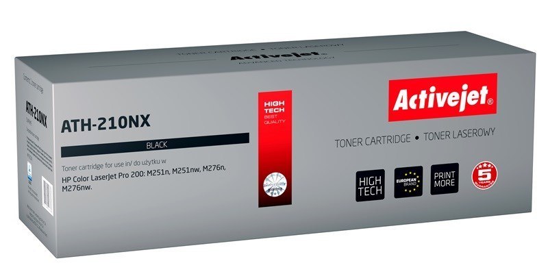 Toner Activejet ATH-210NX do drukarek HP, Canon, Zamiennik HP 131X CF210X, Canon CRG-731BH;  Supreme;  2400 stron;  czarny.  paczkomatem od 599zł