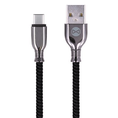 Forever Kabel Usb typ-C Tornado czarny 1m 3A