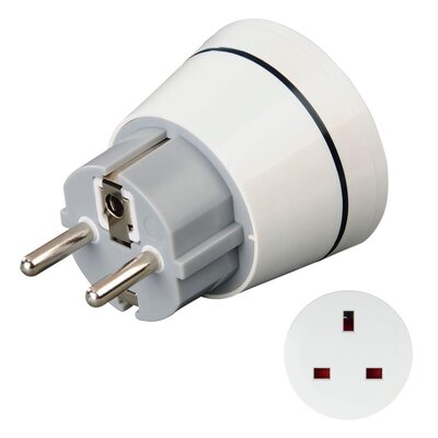 Adapter podróżny HAMA Core gniazdo Uk -> Wtyk Eu