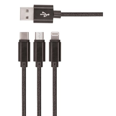 Setty Kabel 3w1 1m Micro Lighnting USB-C Czarny kabel_20190722114647