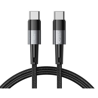 Kabel 3A 60W 1m PD USB-C - USB-C Tech-Protect UltraBoost szary