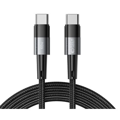 Kabel 3A 60W 2m PD USB-C - USB-C Tech-Protect UltraBoost szary